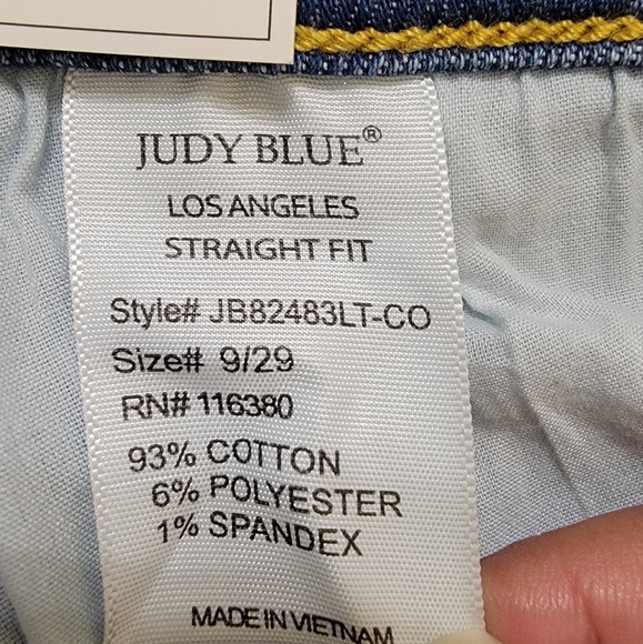 Judy Blue Light Blue High Rise Straight Leg Jeans - Picture 14 of 15